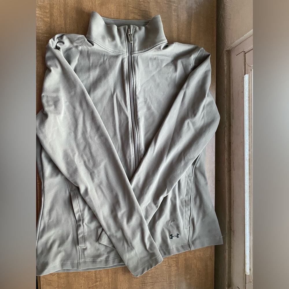 Under Armour Light Gray Zip-Up Jacket